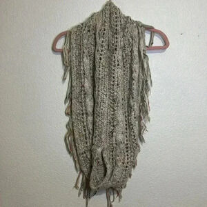 Altar’d  State Chunky Cozy with Tassels Infinity Scarf